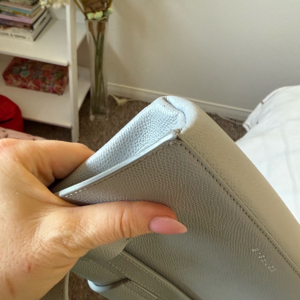 SENREVE CONVERTIBLE ARIA BAG IN LIGHT GREY PEBBLE LEATHER - Picture 11 of 11
